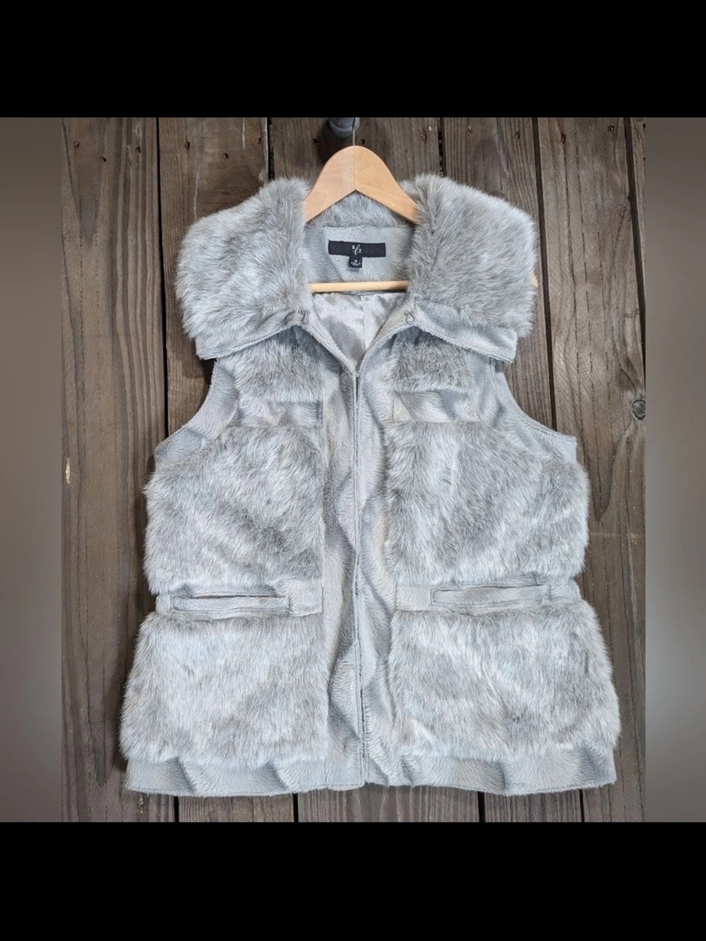 Rachel Zoe Girls' Faux Fur Vest in Light Gray